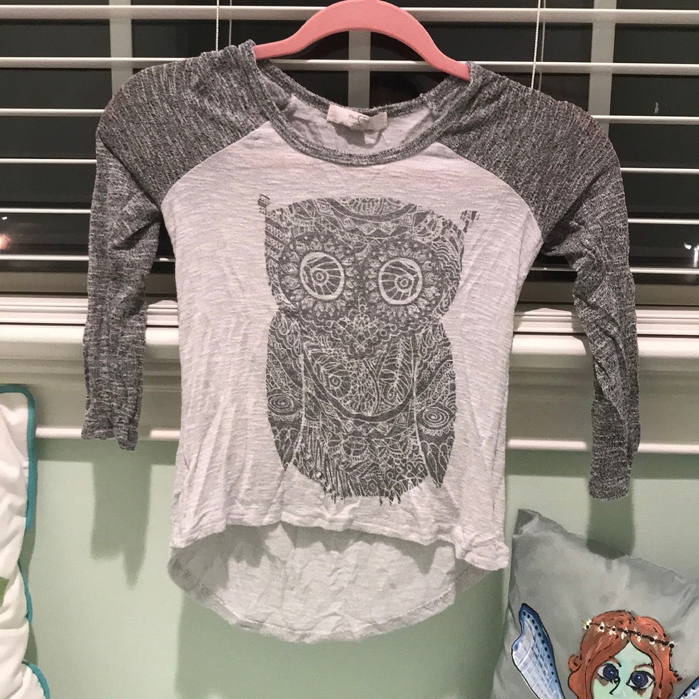 Moa Moa soft owl shirt size M girls